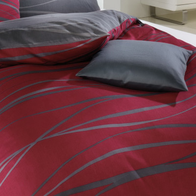 Makosaténové obliečky Motion rubin 140x200, 70x90