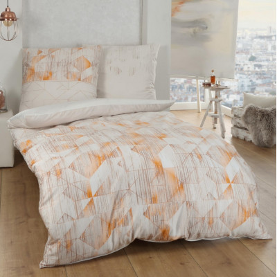 Povlečení Realize mandarine, 140x200, 70x90 makosatén