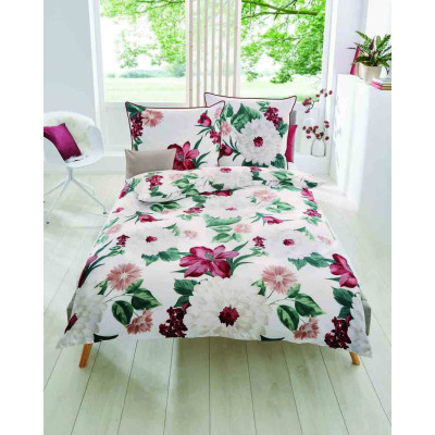 Obliečky Mauritius bordó, 140x200, 70x90 - makosatén