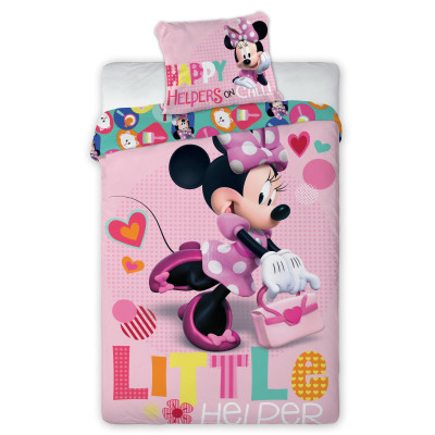 Povlečení Minnie Mouse FR142 - 140x200 + 70x90, 100% bavlna