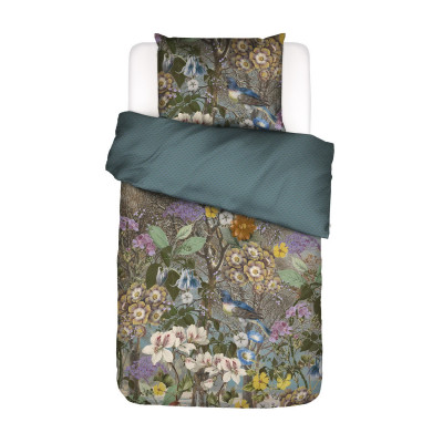 Luxusné obliečky Essenza Iris denim 140x200, 70x90 - 100% bavlněný satén