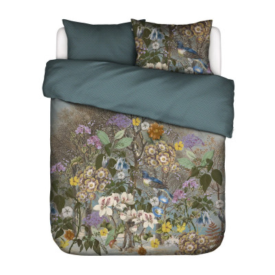 Luxusné obliečky Essenza Iris denim 140x200, 70x90 - 100% bavlněný satén