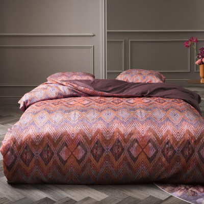 Luxusné obliečky Fabienne terra  140x200, 70x90 - 100% bavlněný satén