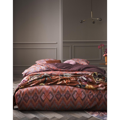 Luxusní povlečení Fabienne terra 140x200, 70x90 - 100% bavlněný satén