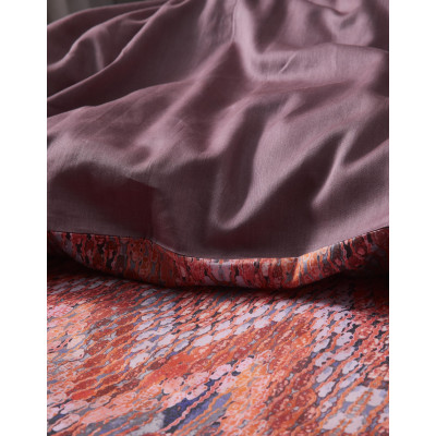 Luxusní povlečení Fabienne terra 140x200, 70x90 - 100% bavlněný satén