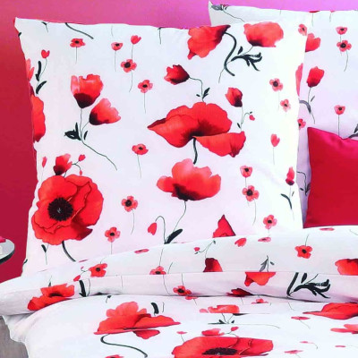 Povlečení Scarlett Poppies, 140x200, 70x90 - makosatén