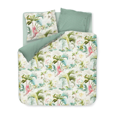 Luxusní povlečení PIP Palm Scenes white - 140x200, 70x90