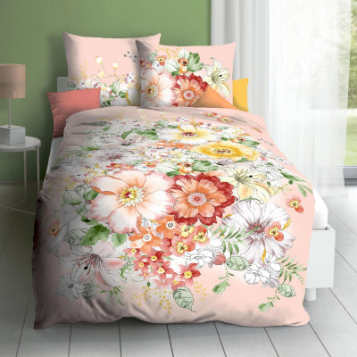 Obliečky Abigail broskev 140x200, 70x90 - makosatén