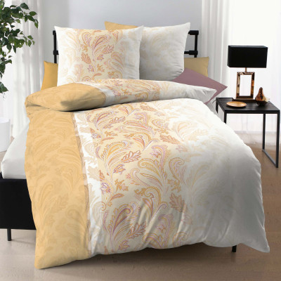 Povlečení Nahla oranžová 140x200, 70x90 - makosatén