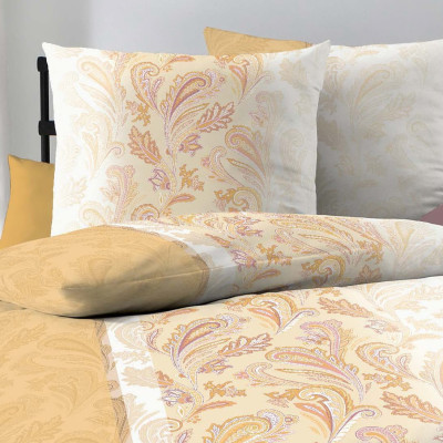 Povlečení Nahla oranžová 140x200, 70x90 - makosatén