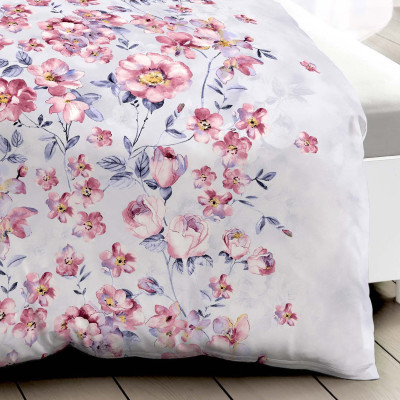 Povlečení Florentina fialková 140x200, 70x90 - makosatén