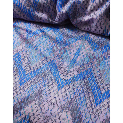 Luxusní povlečení Fabienne blue 140x200, 70x90 - 100% bavlněný satén