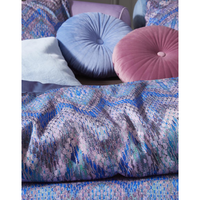 Luxusní povlečení Fabienne blue 140x200, 70x90 - 100% bavlněný satén