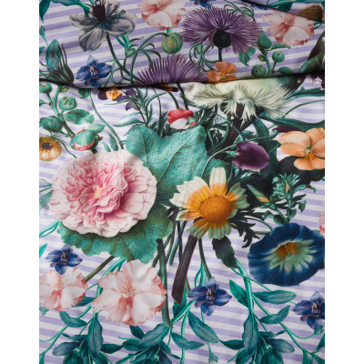 Luxusní povlečení Amelia lilac 140x200, 70x90 - 100% bavlněný satén