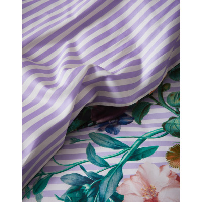 Luxusní povlečení Amelia lilac 140x200, 70x90 - 100% bavlněný satén