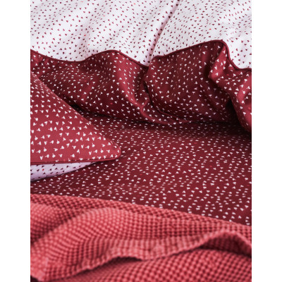 Luxusní povlečení Marc O'Polo Svara red - 140x200, 70x90