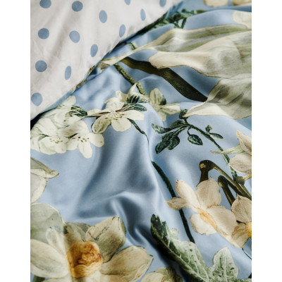 Luxusné obliečky Rosalee Iceblue 140x200, 70x90 - 100% bavlnený satén