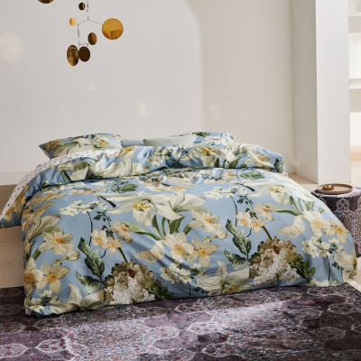 Luxusné obliečky Rosalee Iceblue 140x200, 70x90 - 100% bavlnený satén