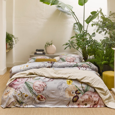 Luxusné obliečky Aimee Mist 140x200, 70x90 - 100% bavlnený satén