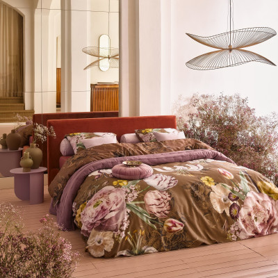 Luxusné obliečky Aimee Cafe 140x200, 70x90 - 100% bavlnený satén