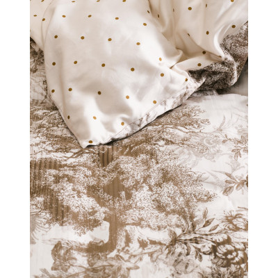 Luxusné obliečky Aurelie vanilla 140x200, 70x90 - 100% bavlnený satén