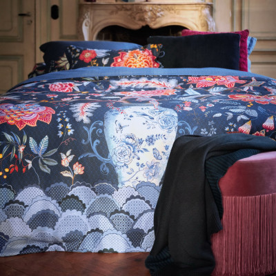 Luxusné obliečky PIP Tree of Life dark blue v dárkovém boxu - 140x200, 70x90