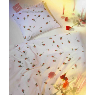 Obliečky Mako satén Poupata, 140x200, 70x90