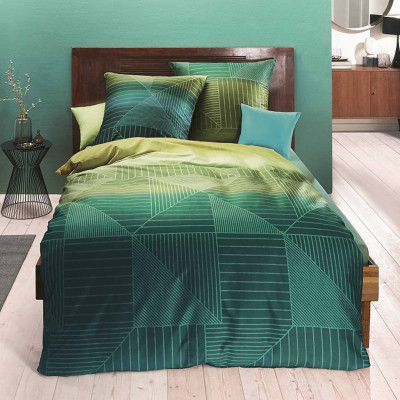 Obliečky Unique olivové 140x200, 70x90 - makosatén