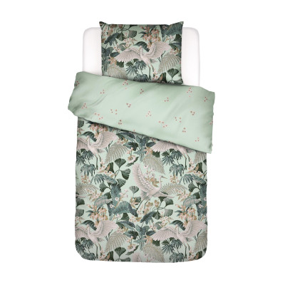 Luxusní povlečení Diem Pistache 140x200, 70x90 - 100% bavlněný satén