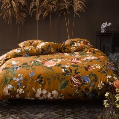 Luxusné obliečky Verdi ochre 140x200, 70x90 - 100% bavlněný satén