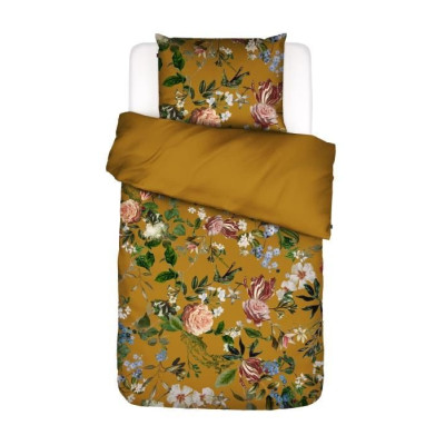 Luxusní povlečení Verdi ochre 140x200, 70x90 - 100% bavlněný satén