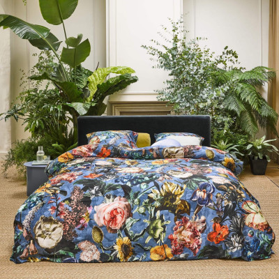 Luxusné obliečky Famke Moonlight blue 200x200, 2 ks 70x90 - 100% bavlnený satén