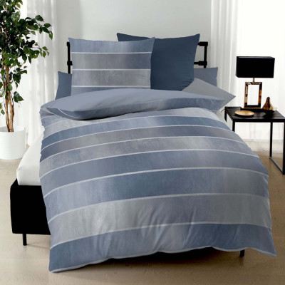 Obliečky Timeless modré 140x220, 70x90 predĺžené - makosatén