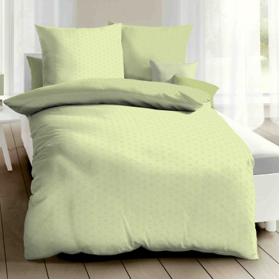 Makosaténové obliečky Moment zelené, 140x200, 70x90