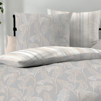 Obliečky Thrive sivé 140x200, 70x90 - makosatén