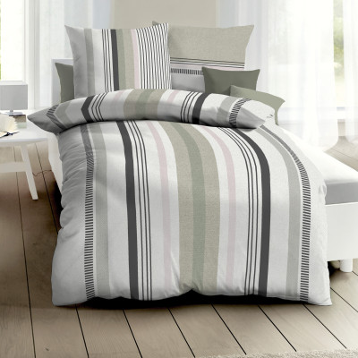 Obliečky Origin olivové 140x200, 70x90 - makosatén