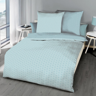 Makosaténové povlečení Moment mint, 140x200, 70x90