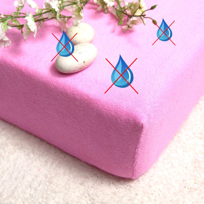 Nepriepustné prostěradlo s polyuretanem 180x200 - růžové