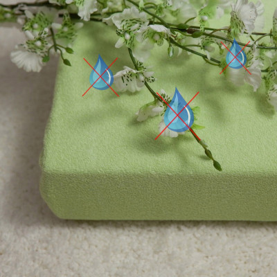 Nepriepustné a prodyšné froté prostěradlo s polyuretanem 70x160 - světle zelené