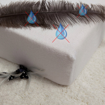 Nepriepustné froté prostěradlo 140x200 - bílé