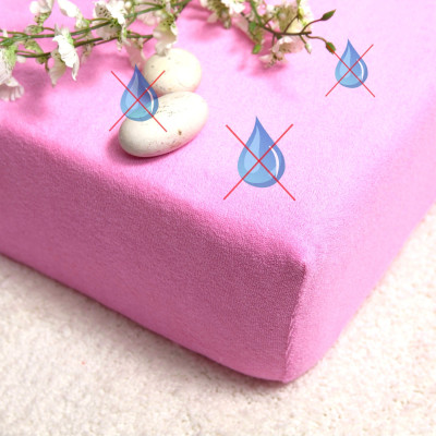 Nepriepustné prostěradlo s polyuretanem 160x200 - růžové