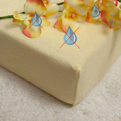 Nepriepustné prostěradlo s polyuretanem 160x200 - světle žluté