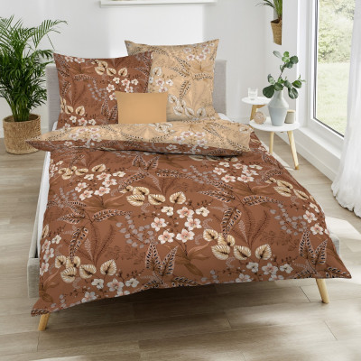 Obliečky Mako satén Felia terra, 140x200, 70x90