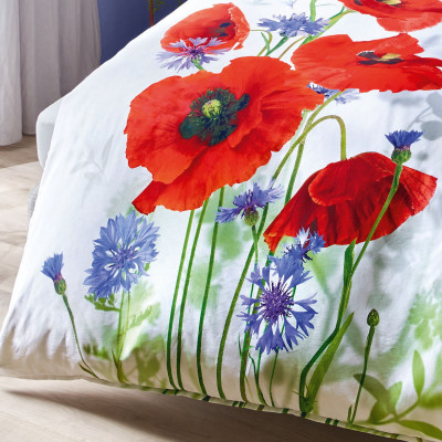 Obliečky Red and blue červené 140x200, 70x90 - makosatén