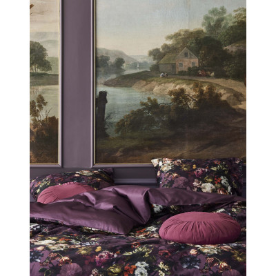 Luxusní povlečení Karli Purple tulip 140x200, 70x90 - 100% bavlněný satén