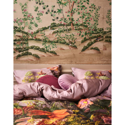 Luxusní povlečení Phaea Woodrose 140x200, 70x90 - 100% organický bavlněný satén