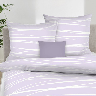 Makosaténové obliečky Motion Colours fialkové 140x220, 70x90