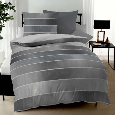 Povlečení Timeless šedé 140x200, 70x90 - makosatén