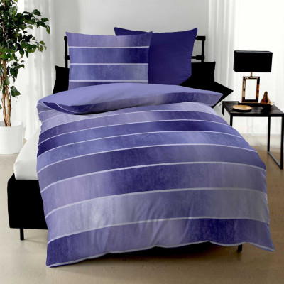 Povlečení Timeless violett 140x200, 70x90 - makosatén