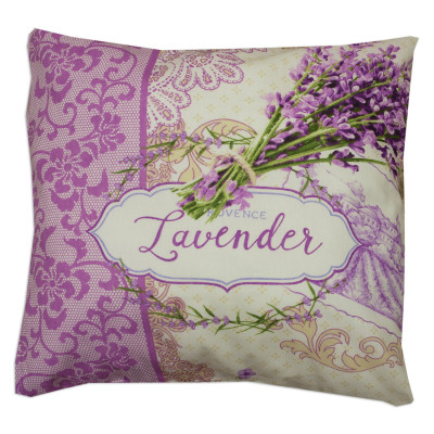 Obliečka na vankúšik Levandule - 40x40 cm, 100% bavlna